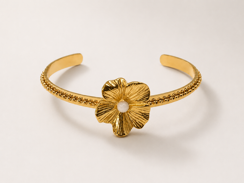 BRACELET JONC FLEUR