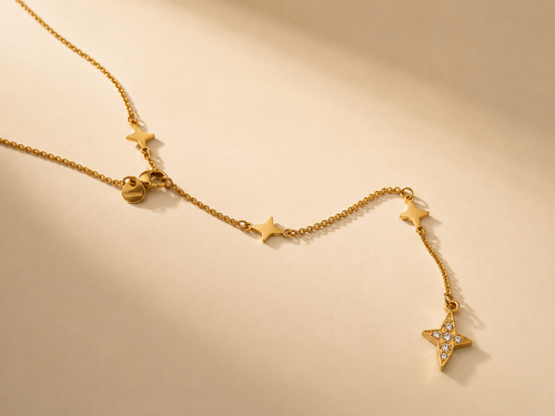 COLLIER ÉTOILES DORÉES