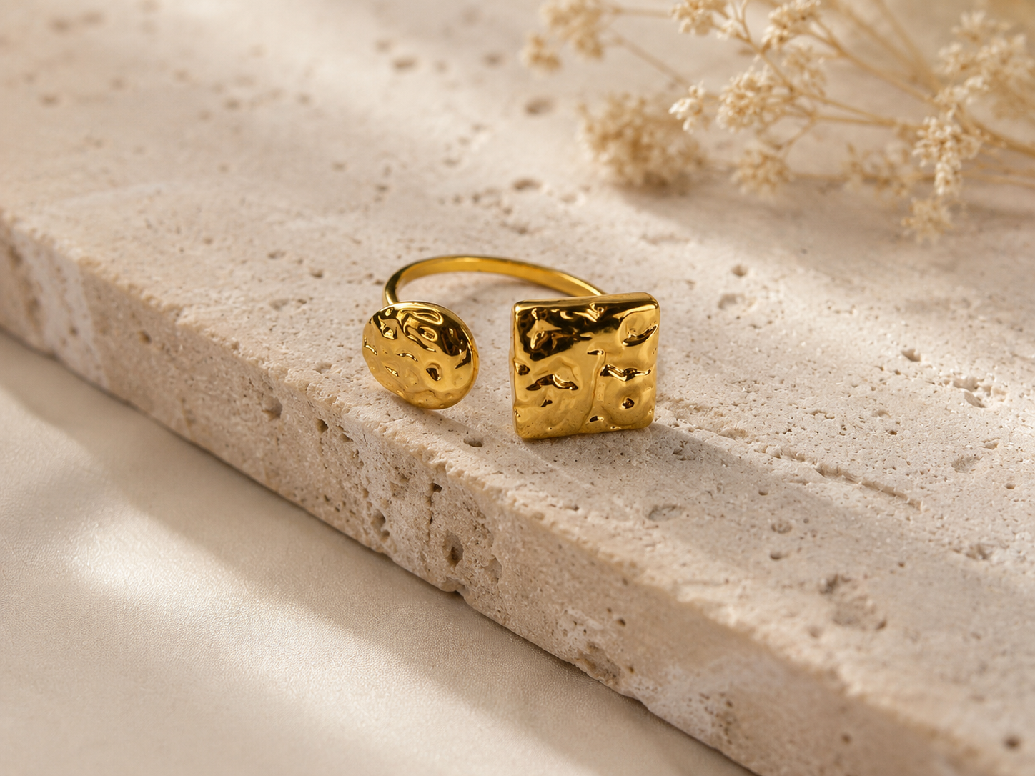 BAGUE DOUBLE MOTIF