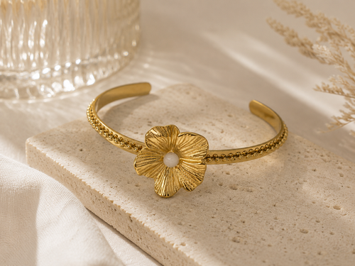 BRACELET JONC FLEUR
