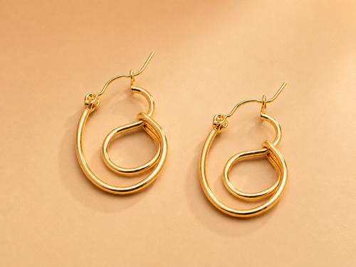 BOUCLES D'OREILLES CRÉOLES FLUIDES