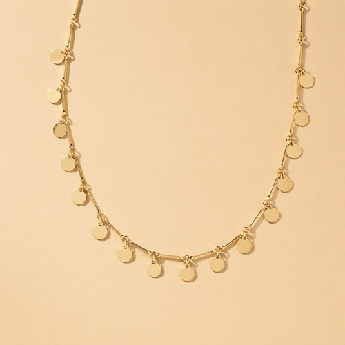 COLLIER PIÈCES DORÉES