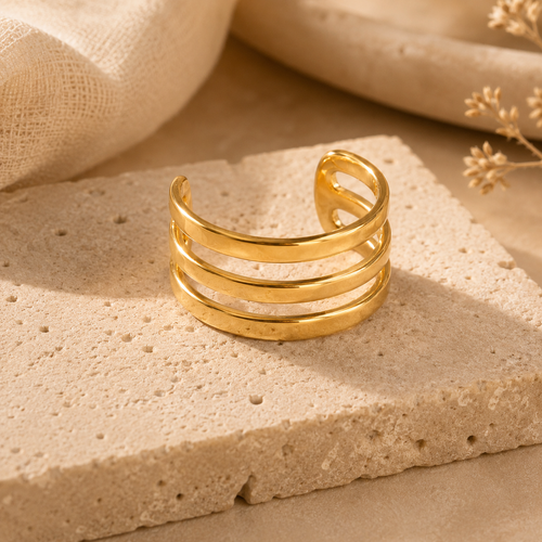 EARCUFF TRIPLE ANNEAUX