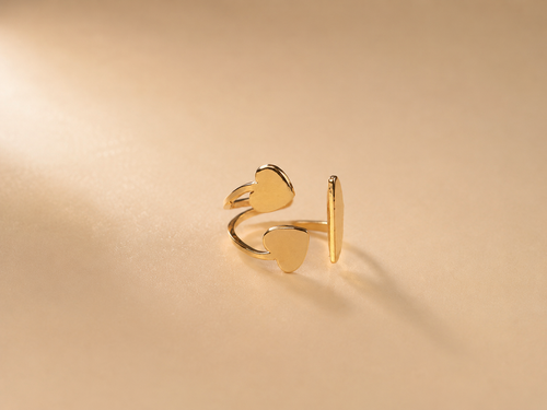 BAGUE CŒURS ENTRELACÉS