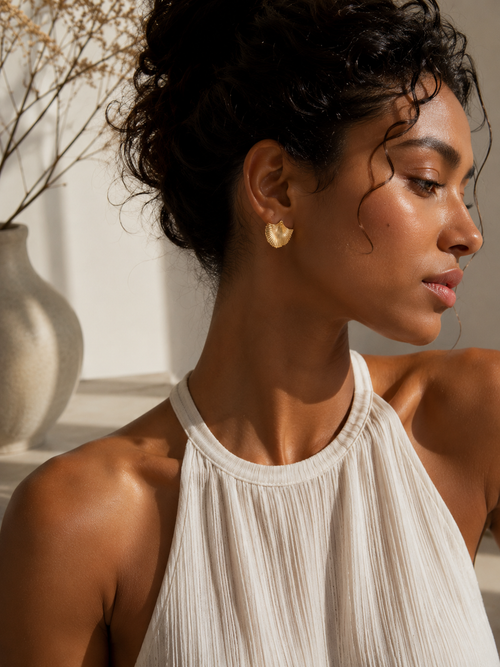 BOUCLES D'OREILLES FEUILLE