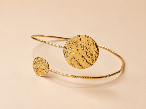 BRACELET DISQUES MARTELÉS