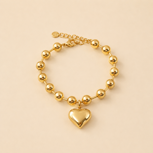 BRACELET CŒUR PERLÉ